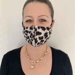 Brown Leopard Reversible Fashion Mask